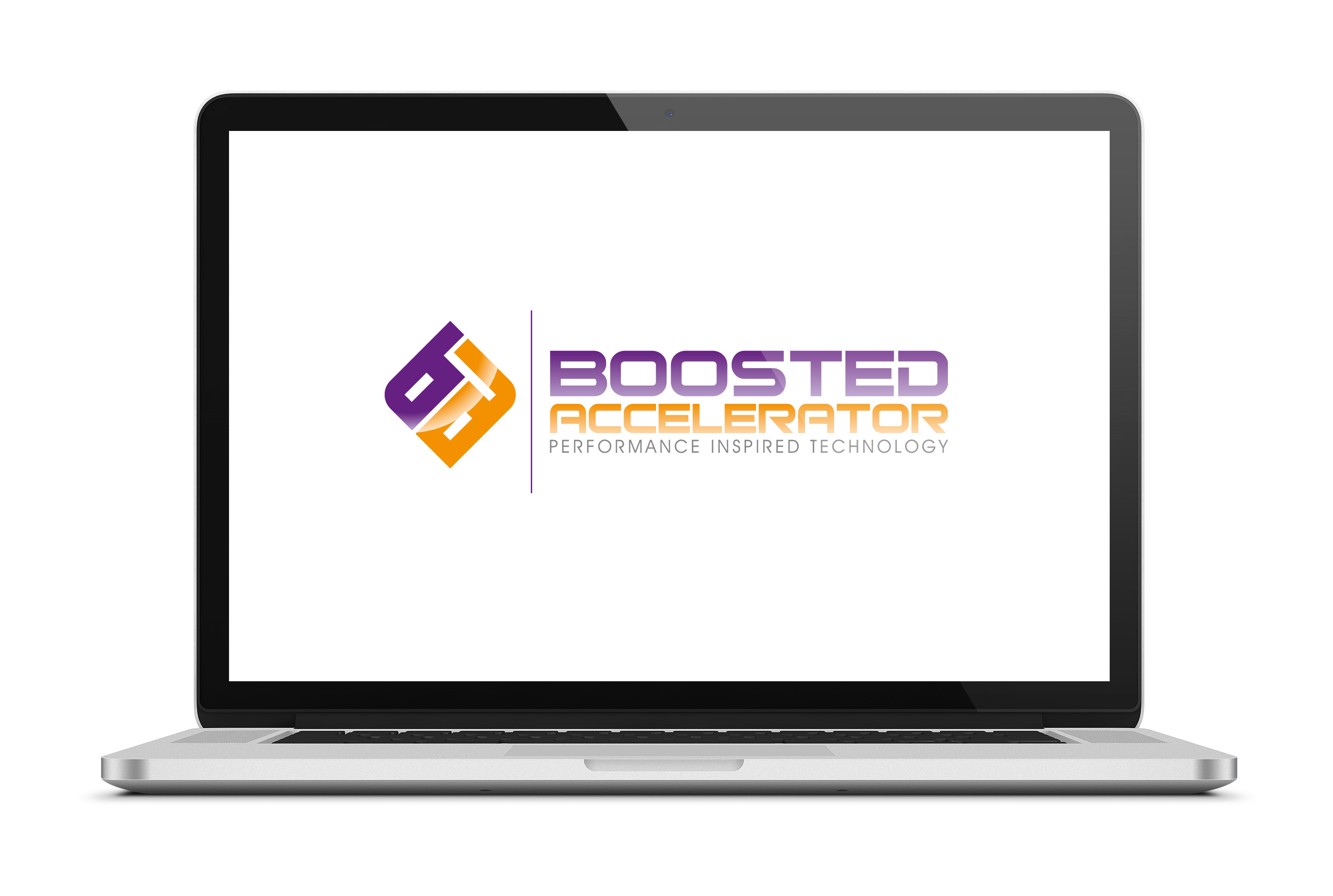 logo boosted laptop